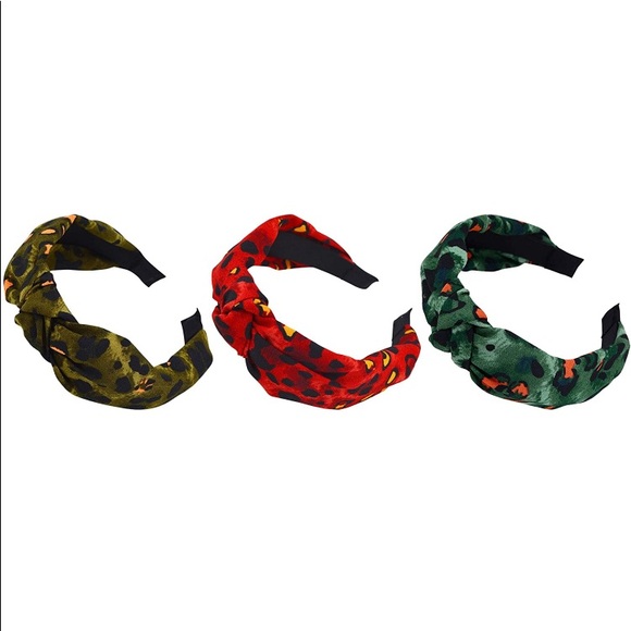 *****Brand New***** Bundle 3-pack of Leopard (in Red, Olive, Teal) - Picture 2 of 6